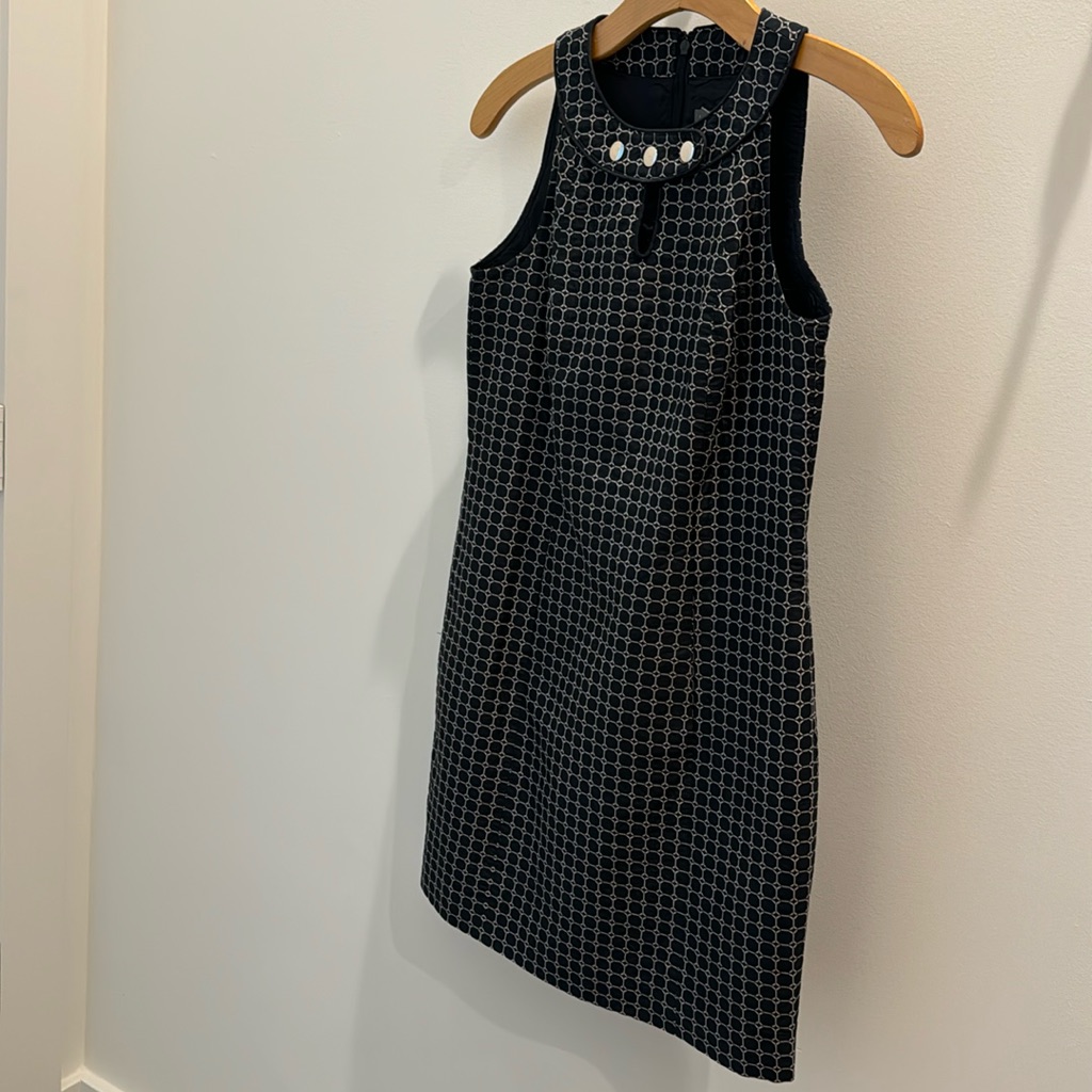 Ann Taylor Petites Blue & White Dress